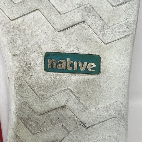 Native Men's Size 12 Red Suede Perforated Slip-On Sneakers - Picture 10 of 10